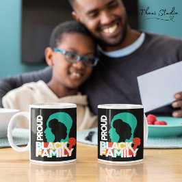 Caneca De Café Orgulhosa Família Negra História Negra Mês