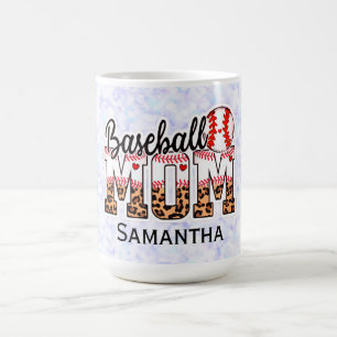 Caneca De Café Orgulhosa Mãe de Beisebol - Entusiasta do Dia de J
