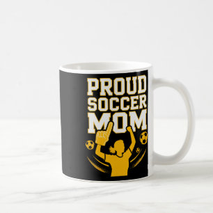 Caneca De Café Orgulhosa Mãe de Futebol Torcedor Alegre Apoio Par