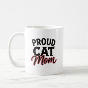 Caneca De Café Orgulhosa Mãe de Gato Declaração de Amor por Gatos