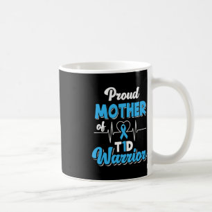 Caneca De Café Orgulhosa Mãe De Um Guerreiro Da T1D Diabetes Aw