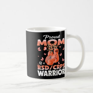 Caneca De Café Orgulhosa Mãe De Um Guerreiro De Rsd Crps Boxando