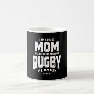 Caneca De Café Orgulhosa Mãe De Um Jogador De Rugby Incrível