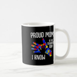 Caneca De Café Orgulhosa Mãe Do Menino Mais Duro Que Conheço Auti