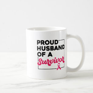 Caneca De Café Orgulhosa Marido Da Consciência Do Cancer De Sobre