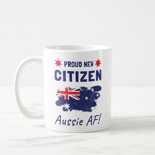 Caneca De Café Orgulhosa Nova Cidadã Australiana, Cerimônia de Ci (Esquerda)