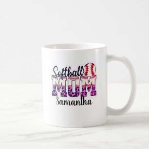 Caneca De Café Orgulhosa Softball Mãe Life