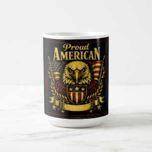 Caneca De Café Orgulhoso Americano – Orgulho Patriota Sem Desculp