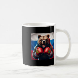 Caneca De Café Orgulhoso Boxeador Urso Russo Rússia Kickboxer Box