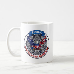 Caneca De Café Orgulhoso Pai da Força Aérea Americana