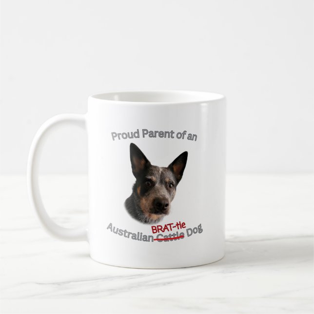 Caneca De Café Orgulhoso Pai da Greve de Cachorro do Bando Austra (Esquerda)
