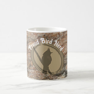 Caneca De Café Orgulhoso Passarinho Nerd Grão de Madeira Camisa S