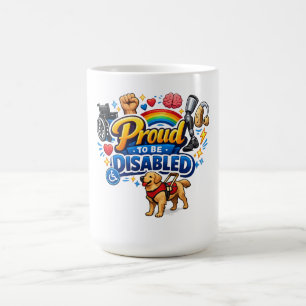Caneca De Café Orgulhoso por Ser Deficiente – Design Gráfico de E