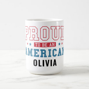Caneca De Café Orgulhoso por Ser um Americano – Dia da Cidadania 