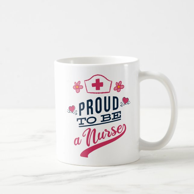 Caneca De Café Orgulhoso por ser um Enfermeiro (Direita)