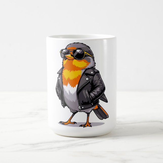 Caneca De Café Orgulhoso por ser um pássaro (Centro)