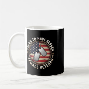 Caneca De Café Orgulhoso por ter servido no dia da veterana 4 de 