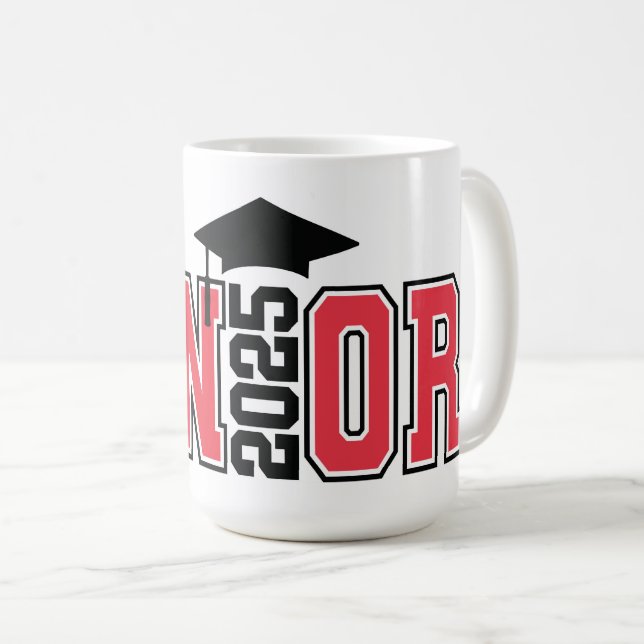 Caneca De Café Orgulhoso Senior 2025 (Frente Esquerda)