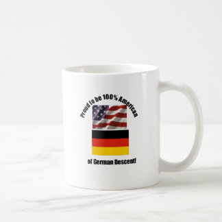 Caneca De Café Orgulhoso ser americano do alemão da descida
