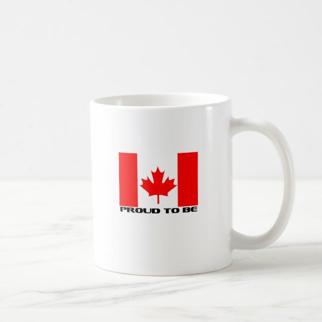 Caneca De Café Orgulhoso ser canadense (Direita)