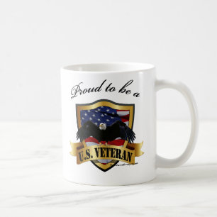 Caneca De Café Orgulhoso ser um veterano dos E.U.