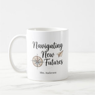 Caneca De Café Orientador Escolar Personalizado Navegando Novos F