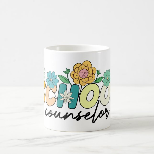 Caneca De Café Orientador Escolar Wildflower Professor Mãe Bonita (Centro)