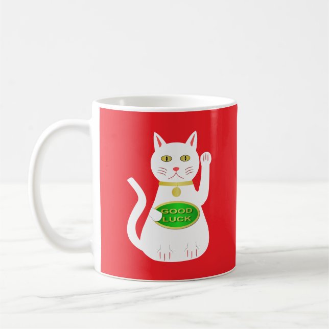 Caneca De Café Oriental Lucky Cat (Esquerda)