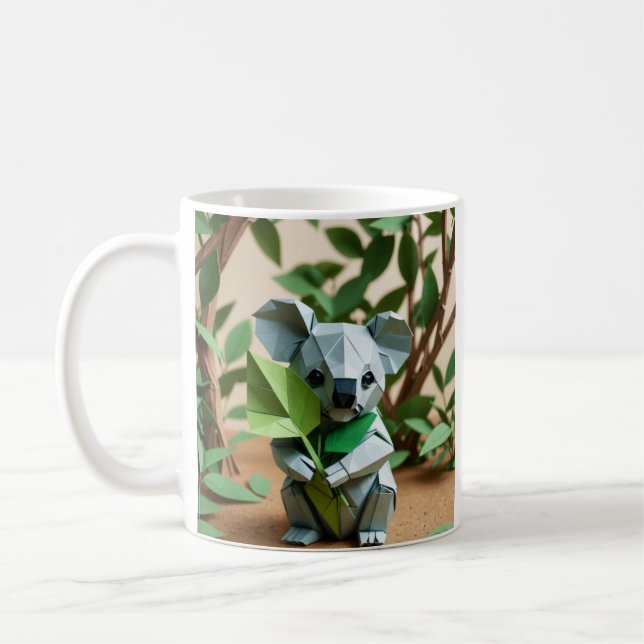 Caneca De Café Origami Koala (Esquerda)