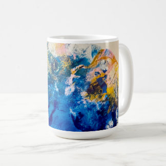 Caneca De Café Original Abstract Color Swirl Escape Candle 