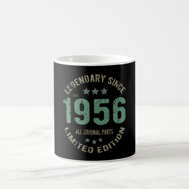Caneca De Café Original Desde 1956 Presente de Aniversário Lenda  (Centro)