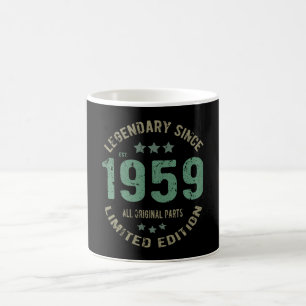 Caneca De Café Original Desde 1959 Presente de Aniversário Lenda
