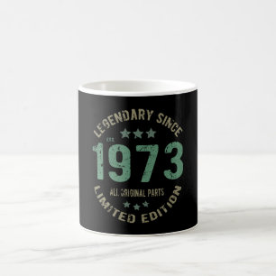 Caneca De Café Original Desde 1973 Presente de Aniversário Lenda