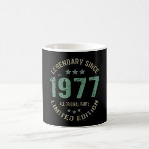 Caneca De Café Original Desde 1977 Presente de Aniversário Lenda
