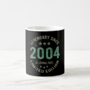 Caneca De Café Original Desde 2004 Presente de Aniversário Lenda