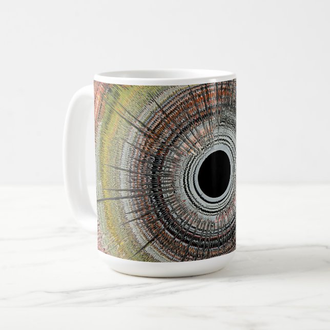 Caneca De Café Original spin art (Frente Esquerda)