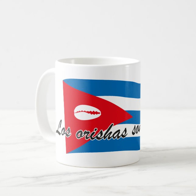 Caneca De Café Orishas de Cuba mug (Frente Esquerda)