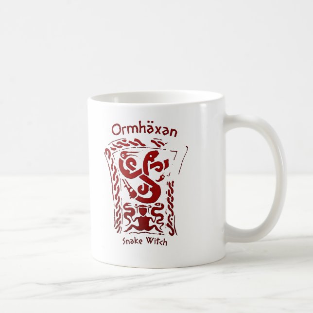 Caneca De Café Ormhäxan Cobra Witch Rune (Direita)