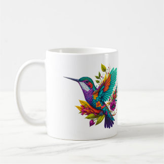 Caneca De Café Ornamentado Hummingbird