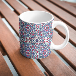 Caneca De Café Ornamental Turkish Tile Pattern