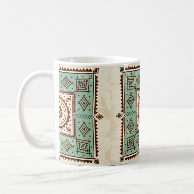 Caneca De Café Ornamento étnico (Esquerda)