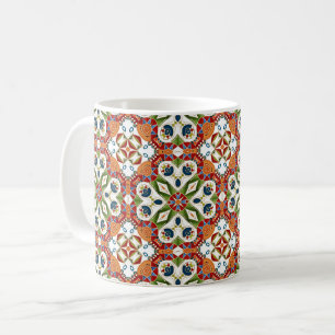 Caneca De Café ornamento oriental árabe étnico vintage