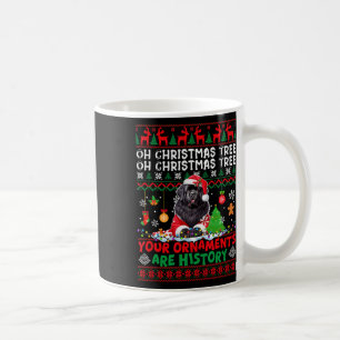 Caneca De Café Ornamentos de Árvores do Xmas são Papais noeis do