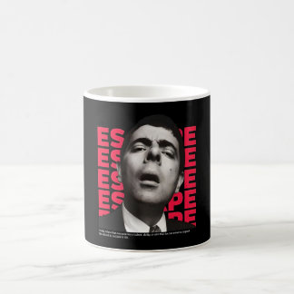 Caneca De Café Orphic Bean Escape design - citação motivacional