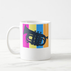 Caneca De Café Orquestra de Marcha de Mellofone Metais