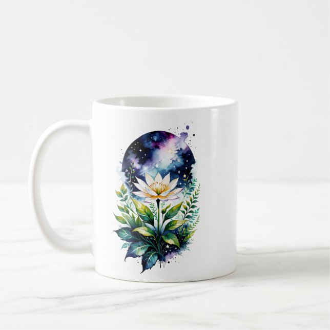Caneca De Café Orquídea Astral (Esquerda)