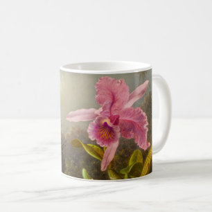 Caneca De Café Orquídea com dois beija-flores
