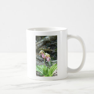 Caneca De Café Orquídea de deslizador da senhora cor-de-rosa