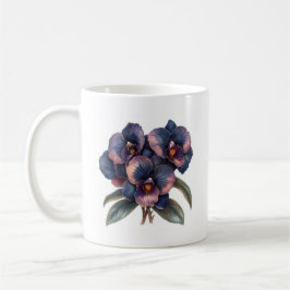 Caneca De Café Orquídea magenta, azul e magenta