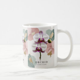 Caneca De Café Orquídea Noite Brilhante - Inspirada pelo New York
